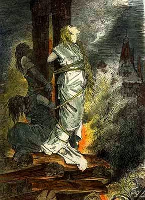 burning witches at the stake